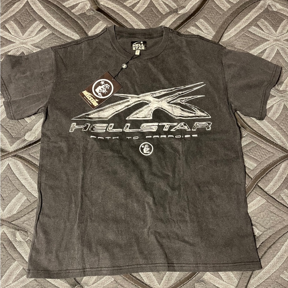 Hellstar “Path to Paradise” Black Shirt Size Medium with Tags and Packaging.